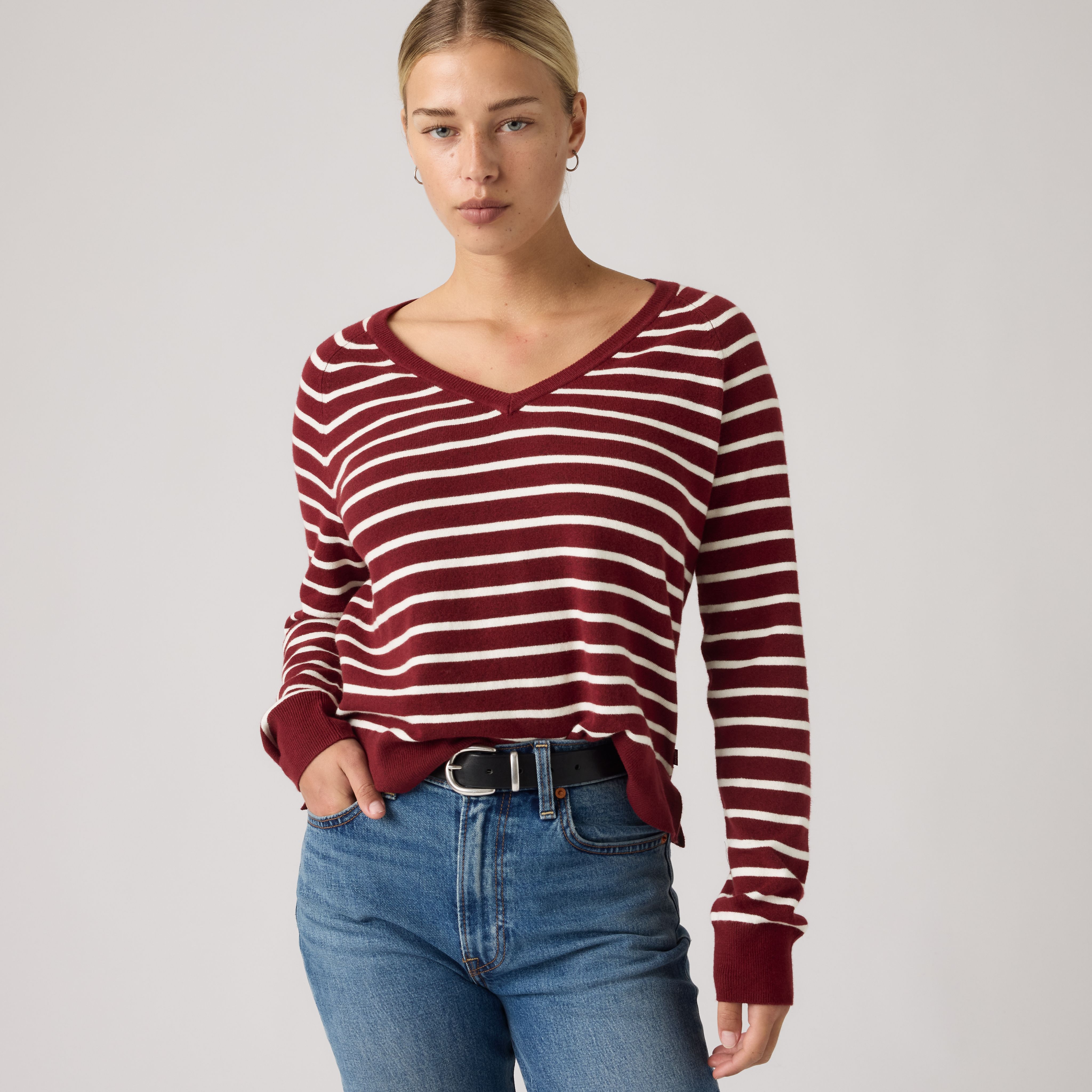 Supersoft V-Neck Pullover Sweater 1