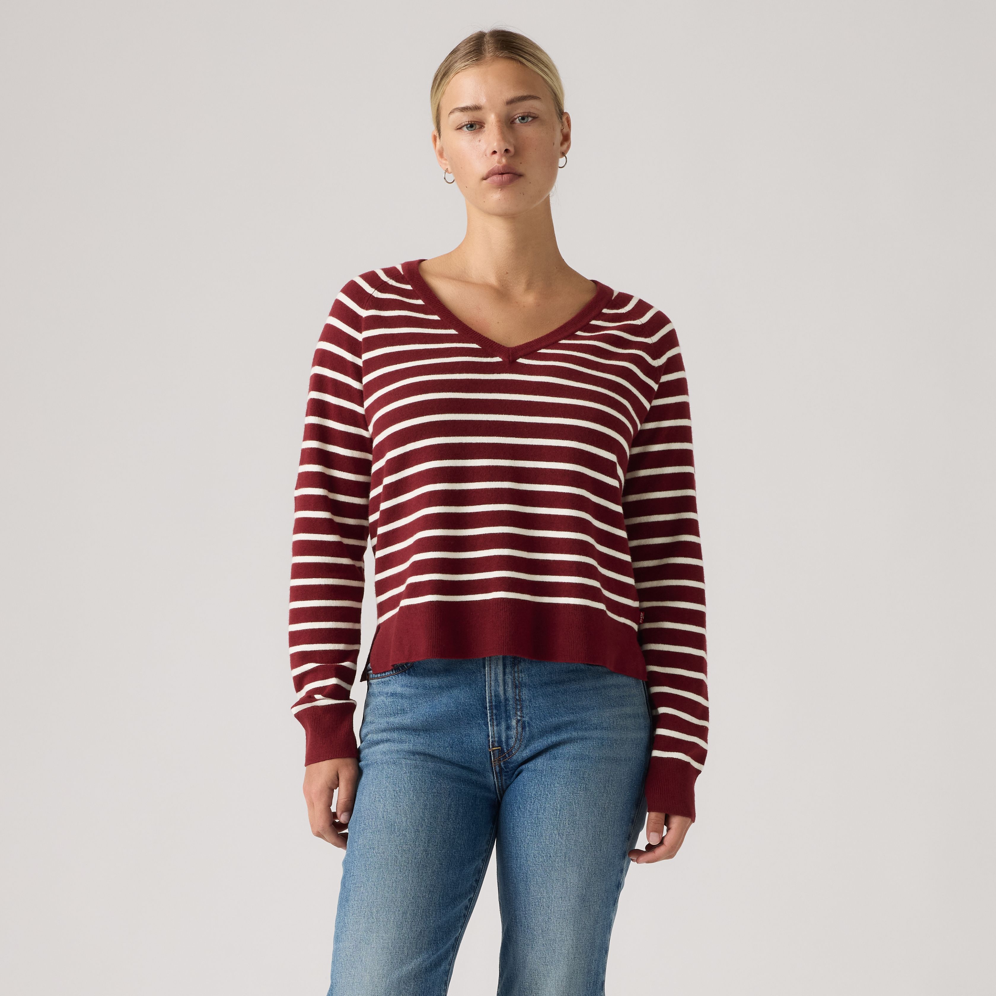 Supersoft V-Neck Pullover Sweater 1