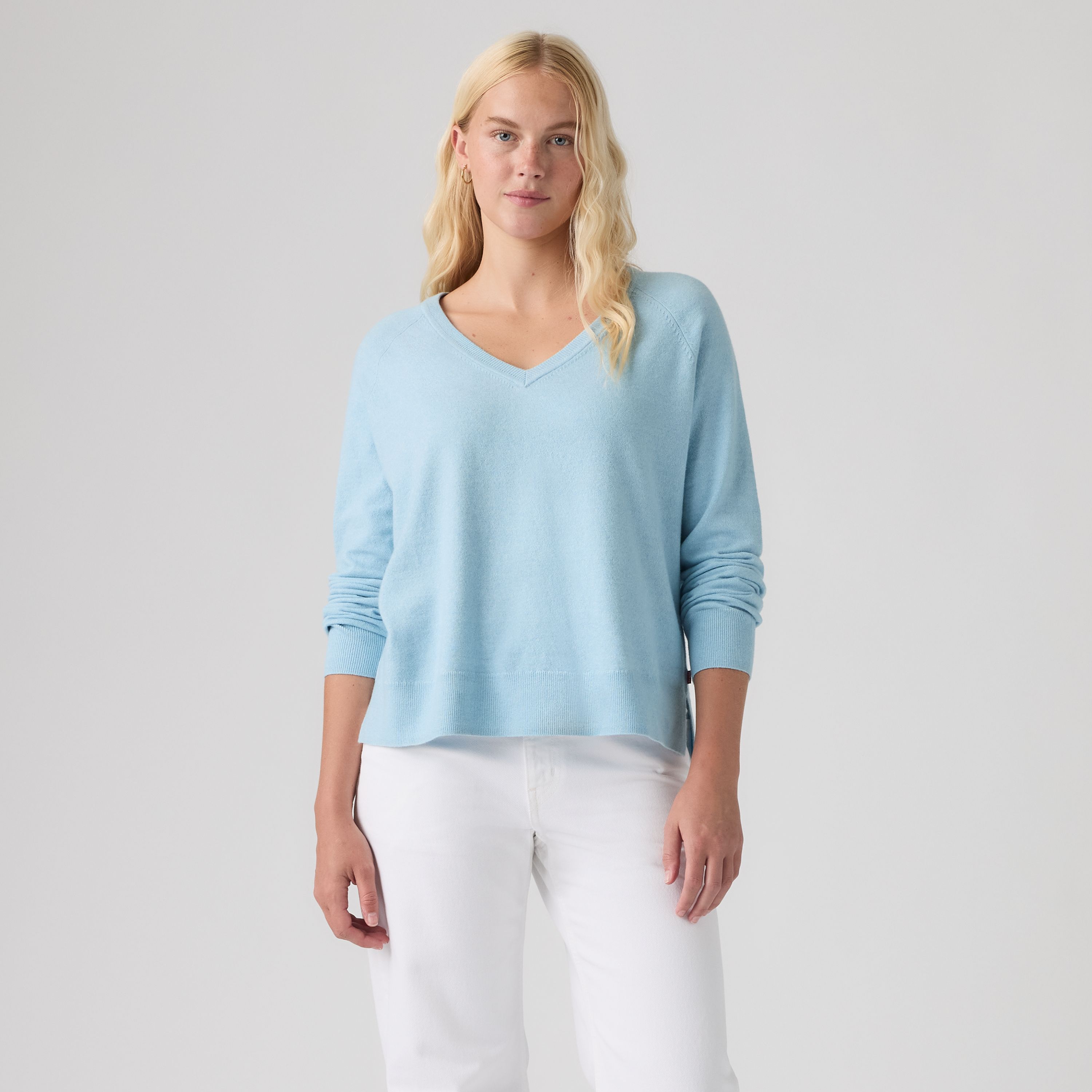 Supersoft V-Neck Pullover Sweater 1
