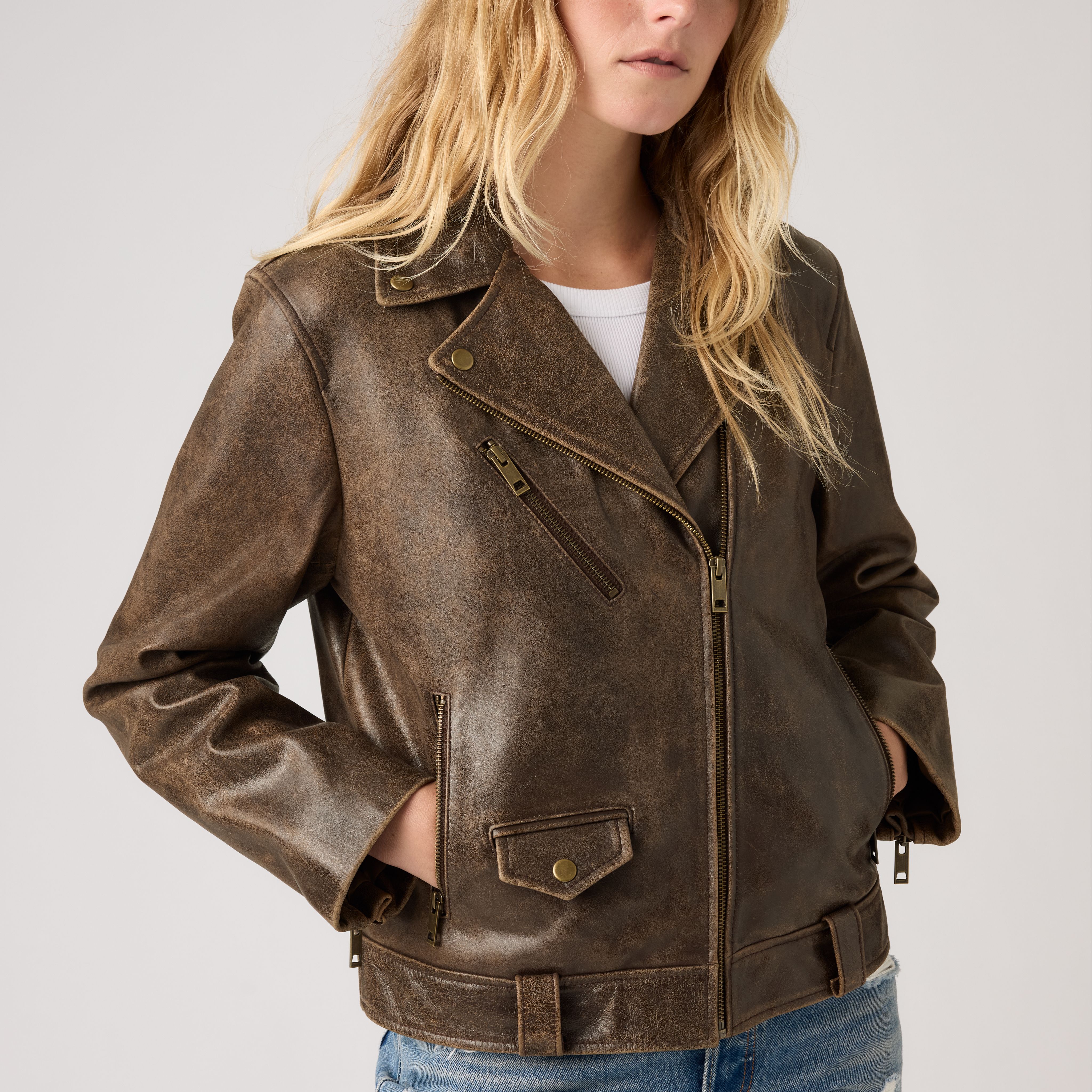 Genuine Leather Moto Jacket 4