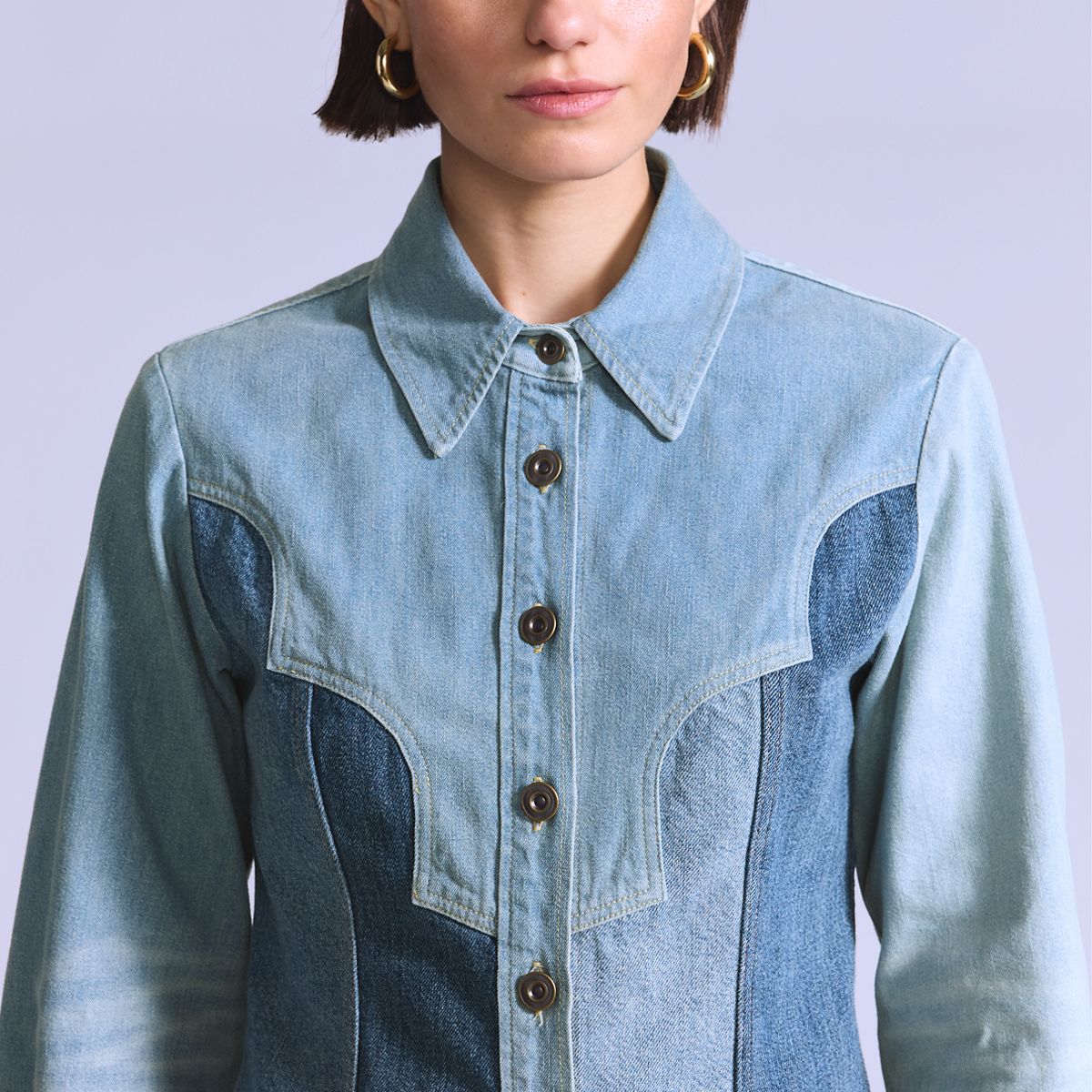 Roper Shacket — Senorita - Blue
