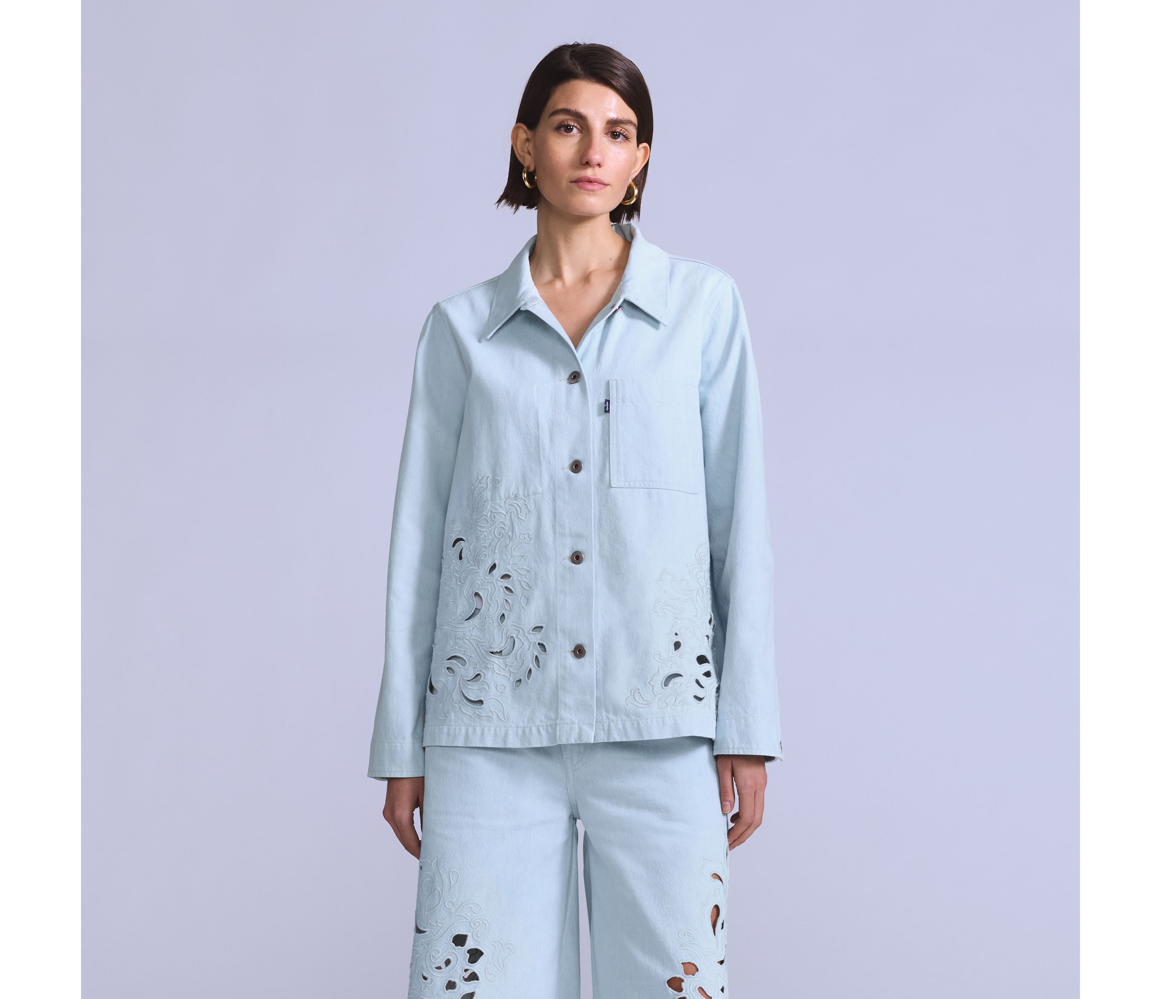 Women's Embroidered Bandit Trucker Jacket