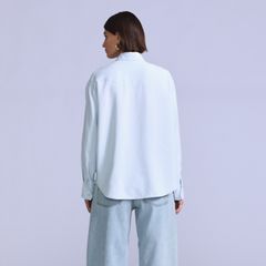 Women's Rider Shirt — Silk Rider Sky Blue - Blue 5