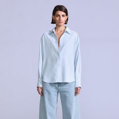 Women's Rider Shirt — Silk Rider Sky Blue - Blue 4