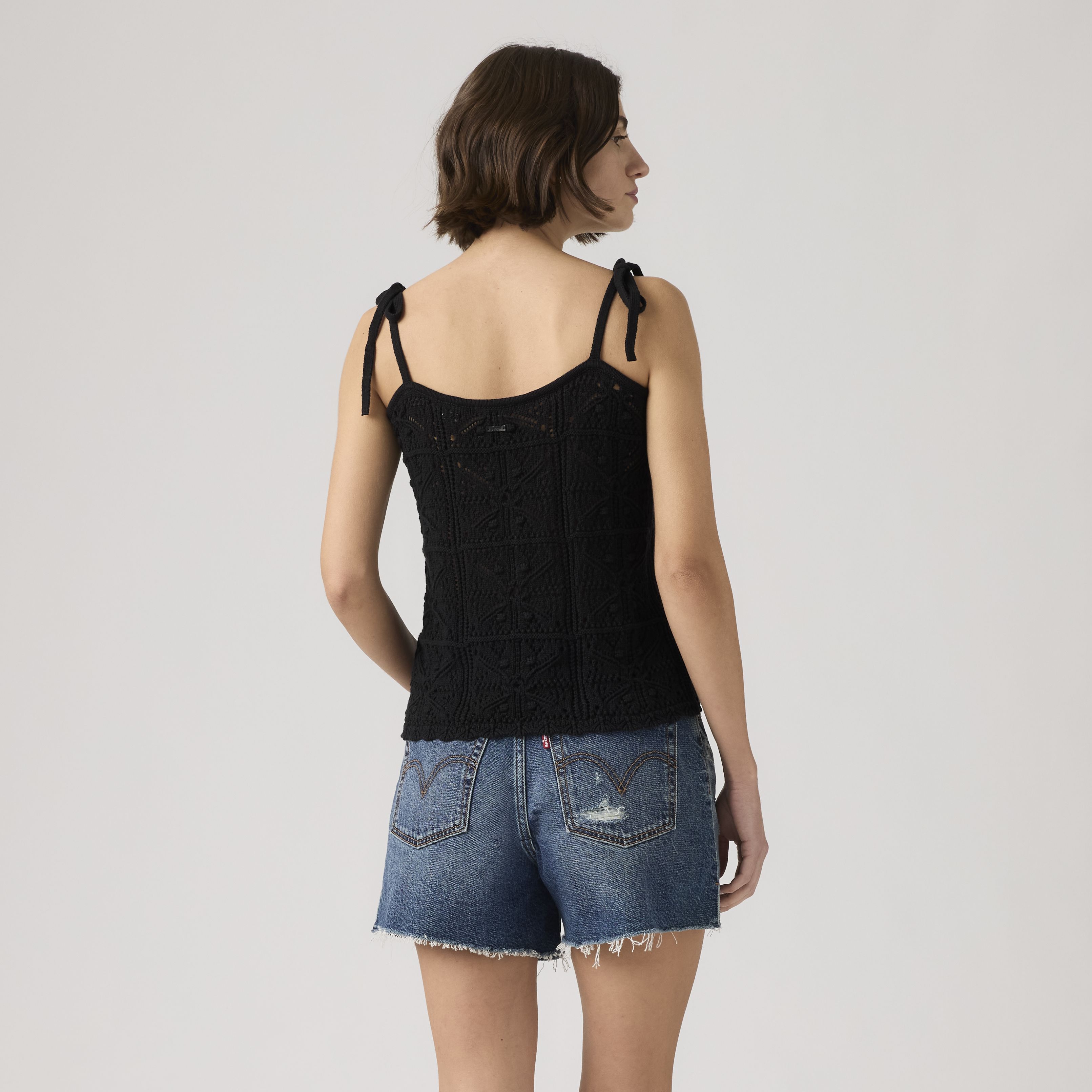 Abbey Tie-Shoulder Sweater Tank Top 4
