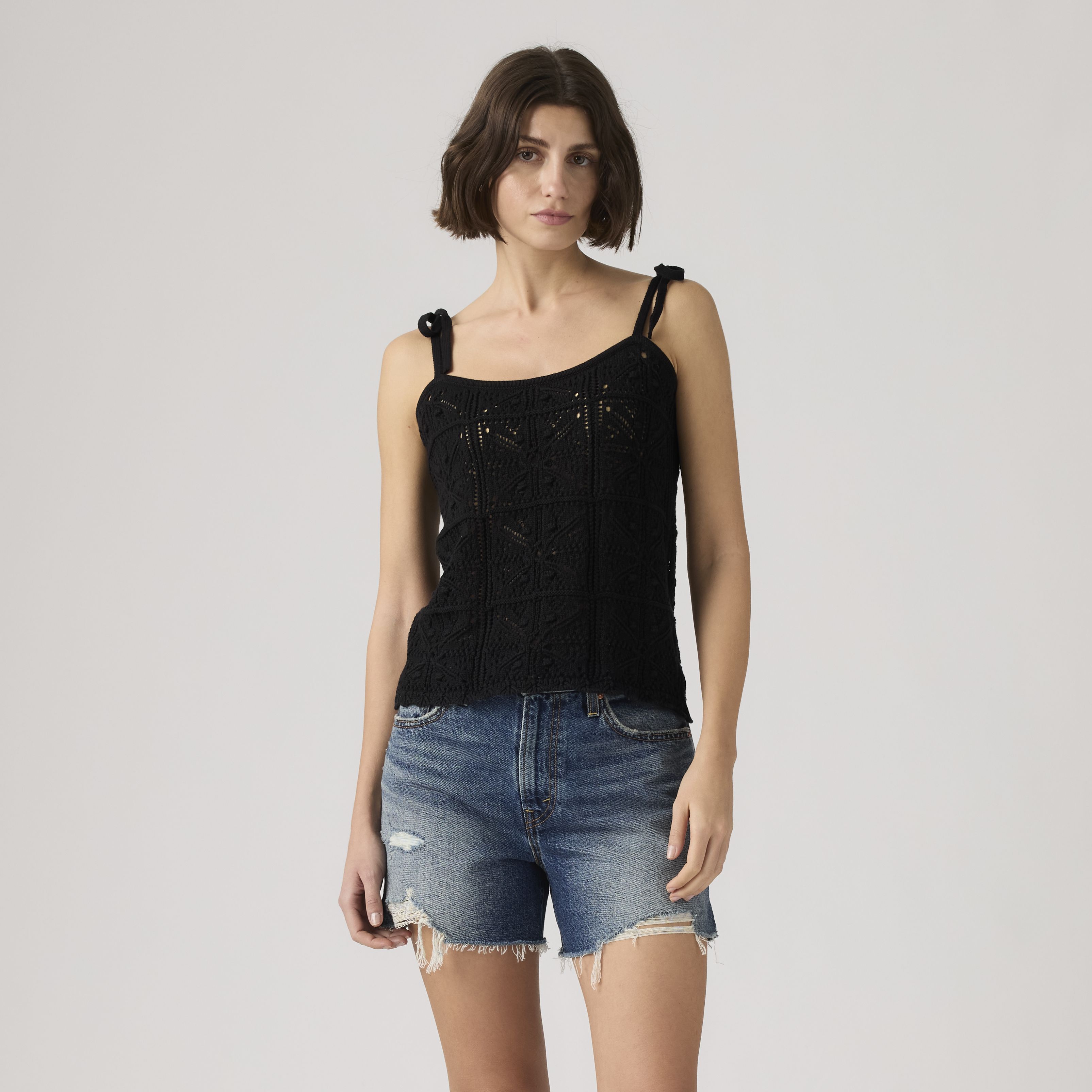 Abbey Tie-Shoulder Sweater Tank Top 6