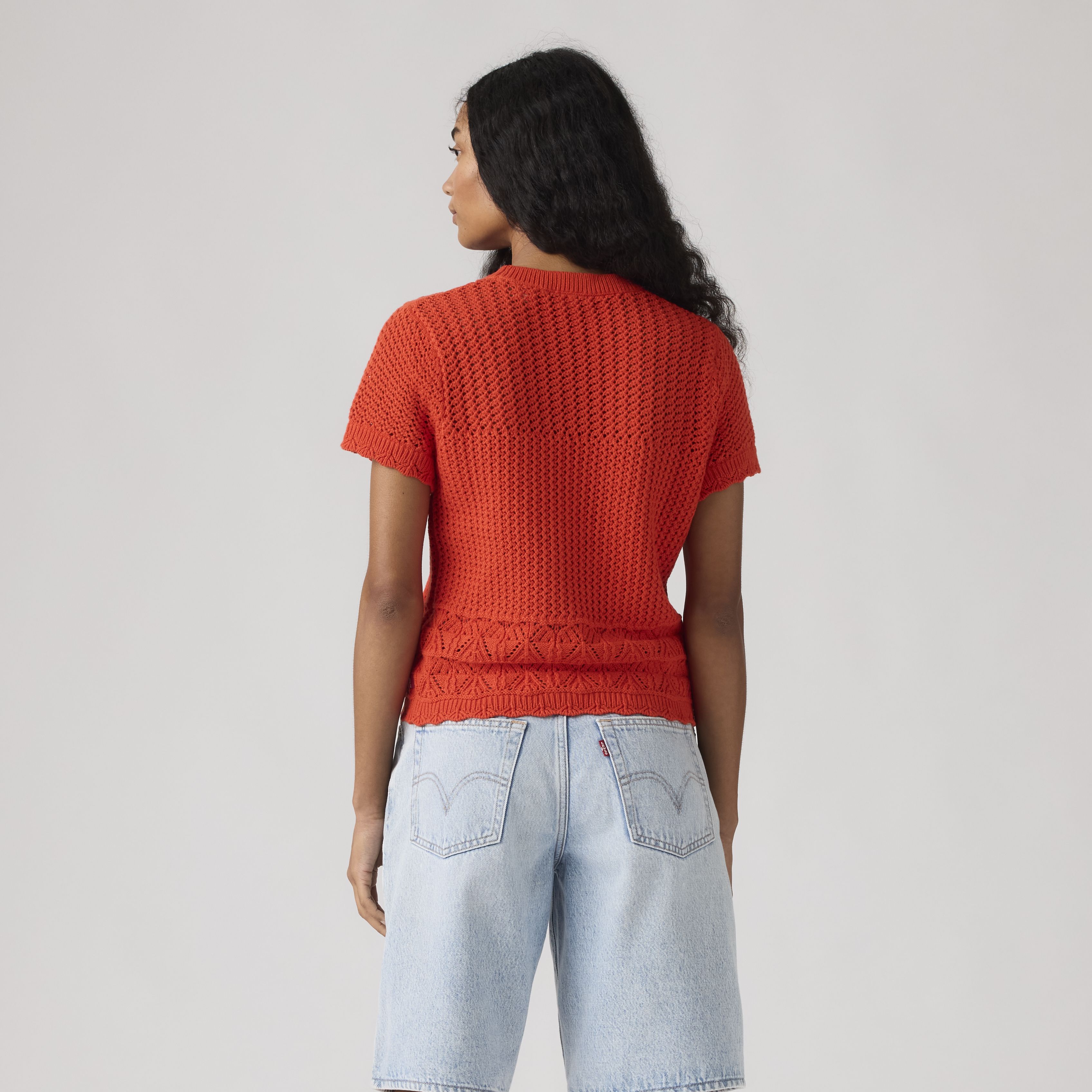 Isabelle Crochet Short Sleeve Sweater 4