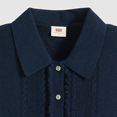Supersoft Mini Ruffle Vest Top — Navy Blazer - Blue 6