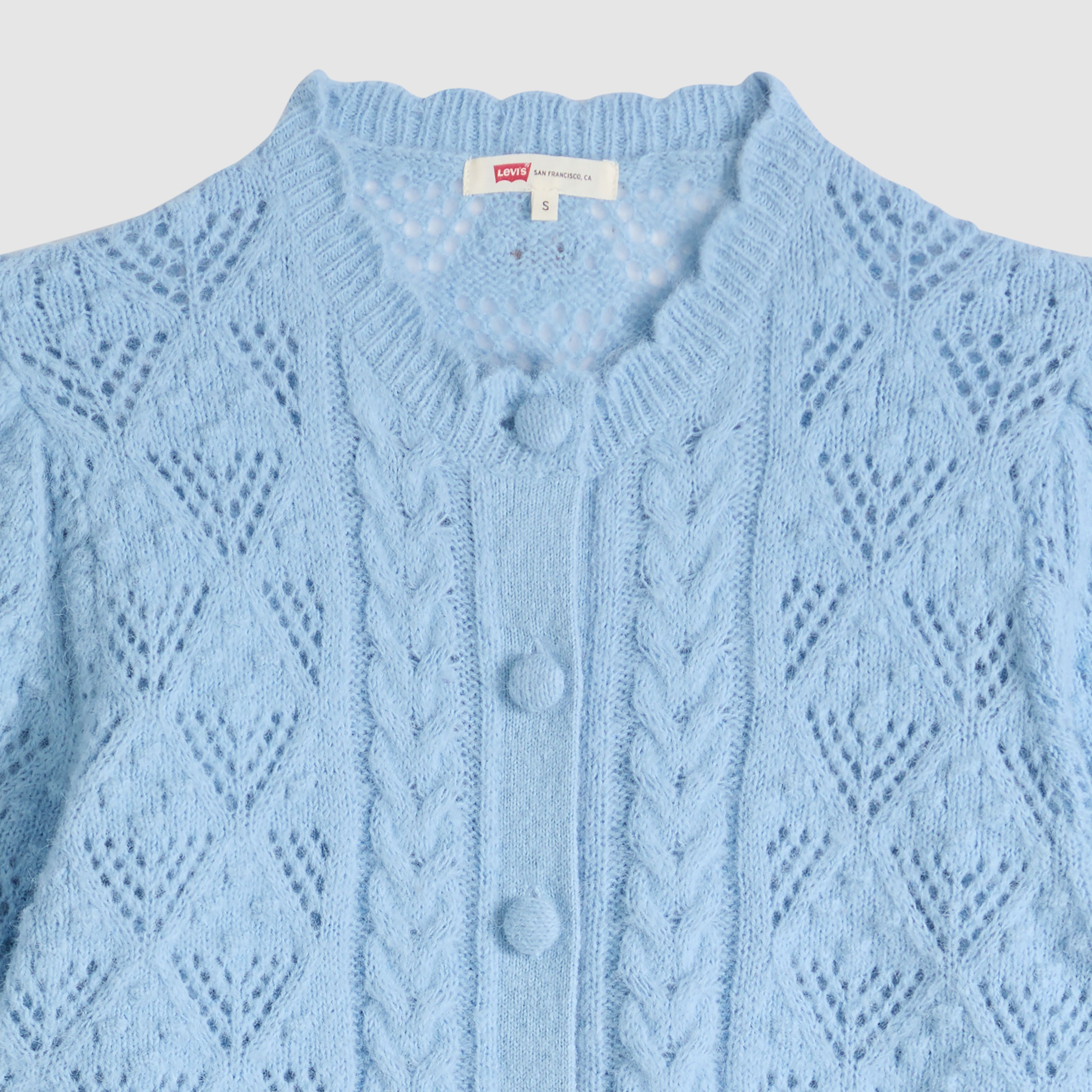 Pauline Pointelle Short Sleeve Cardigan 6