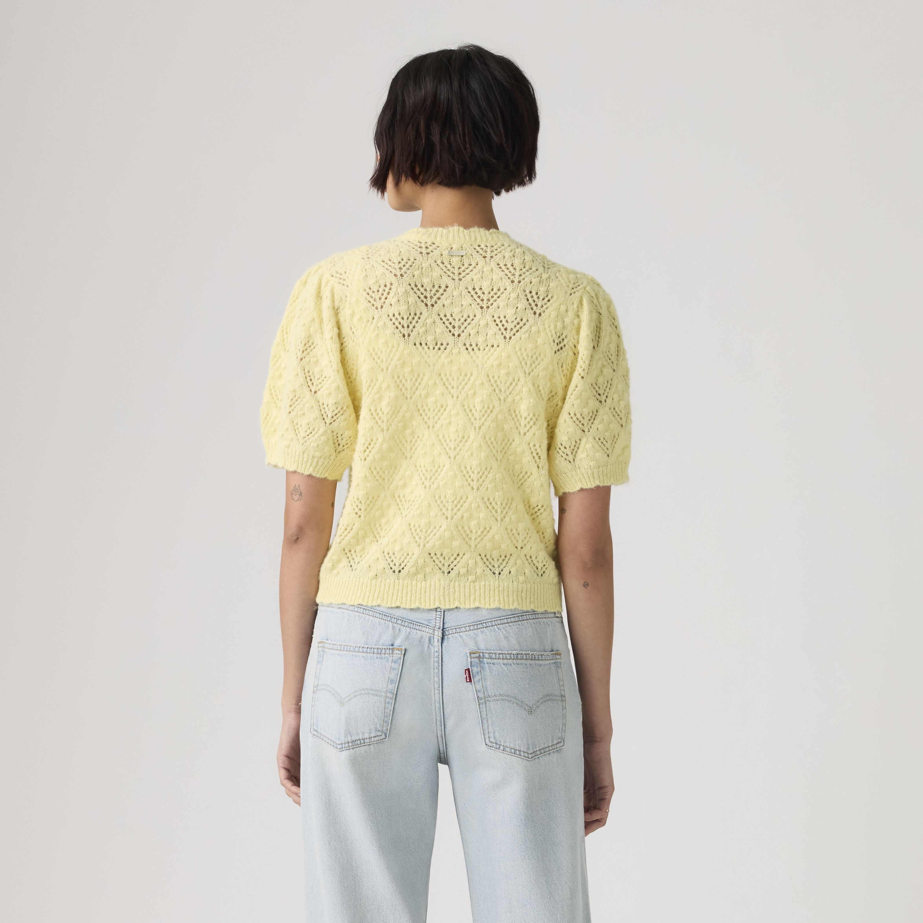 Pauline Pointelle Short Sleeve Cardigan 4