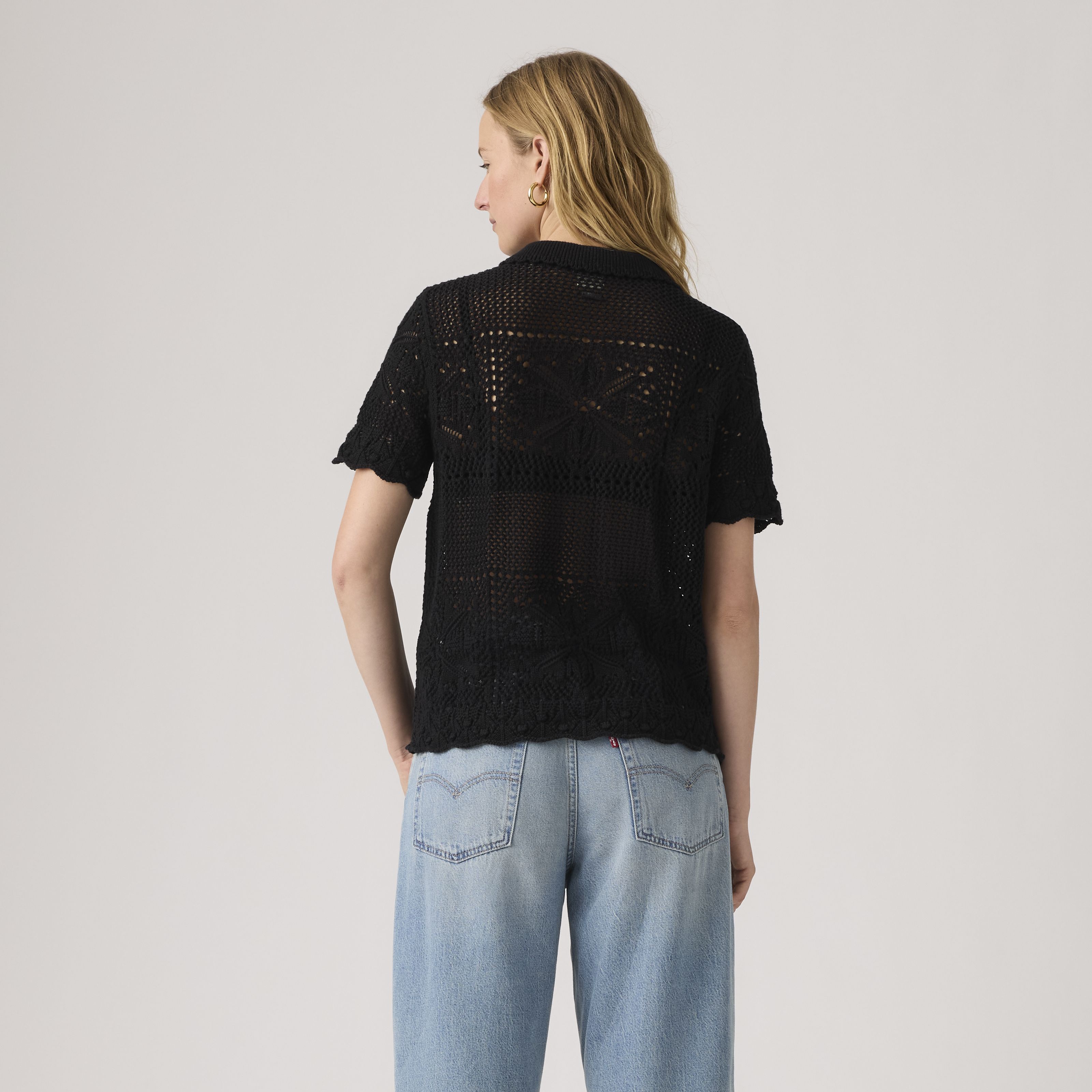 Susanna Floral Crochet Shirt 4