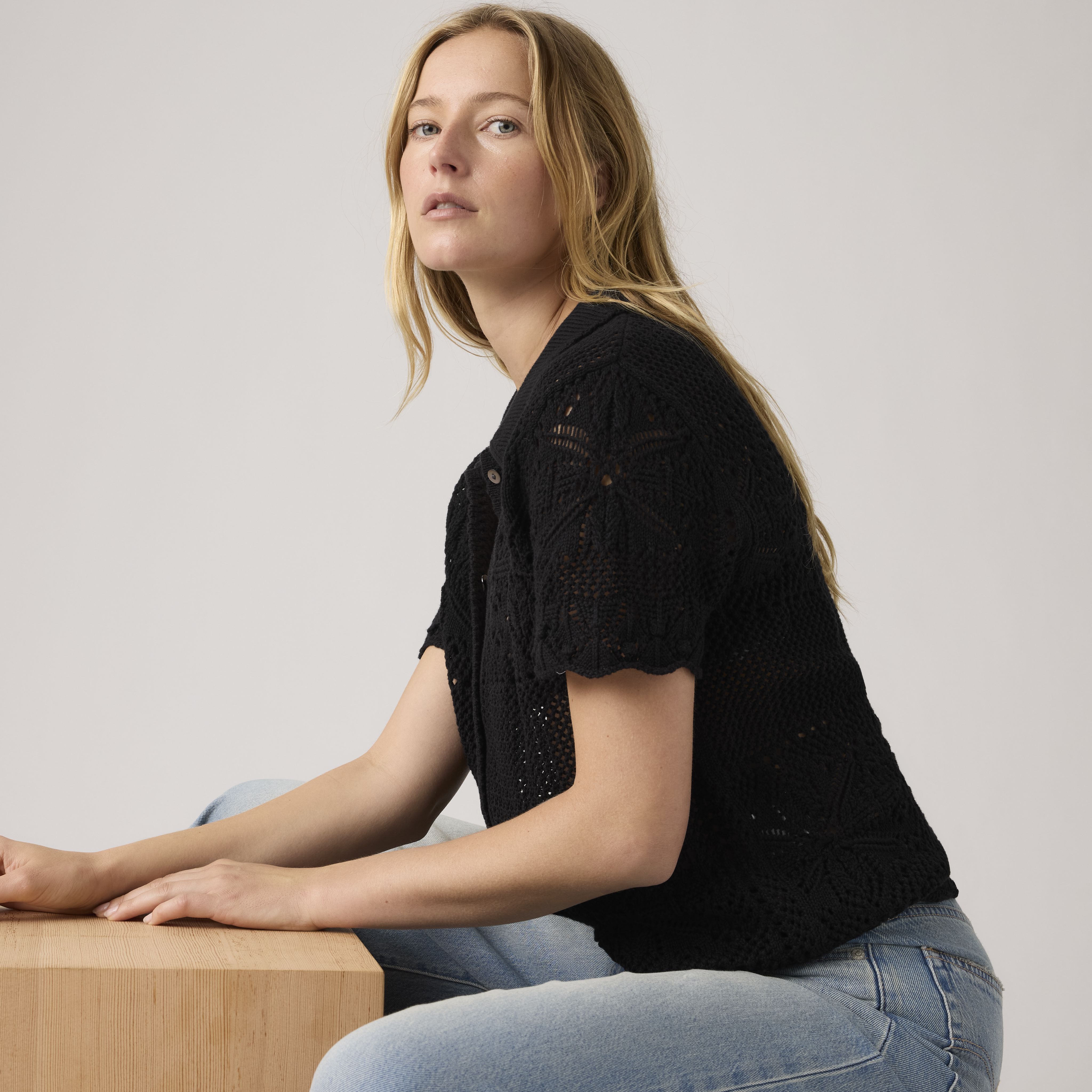 Susanna Floral Crochet Shirt 2