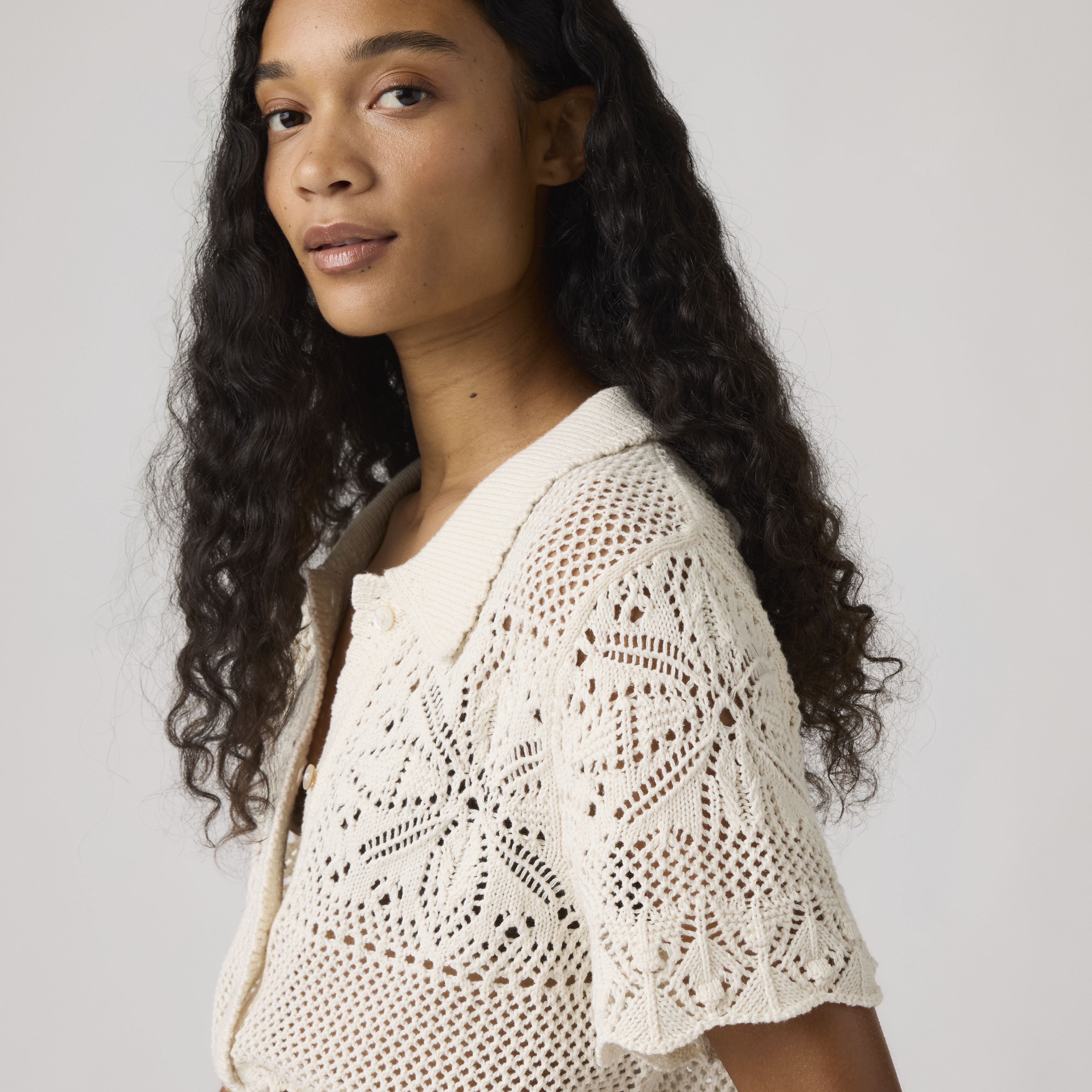 Susanna Floral Crochet Shirt 3