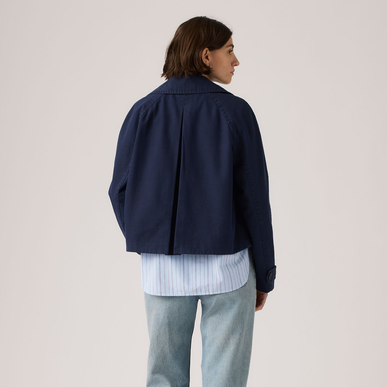 Bree Cropped Swing Trench Jacket 4