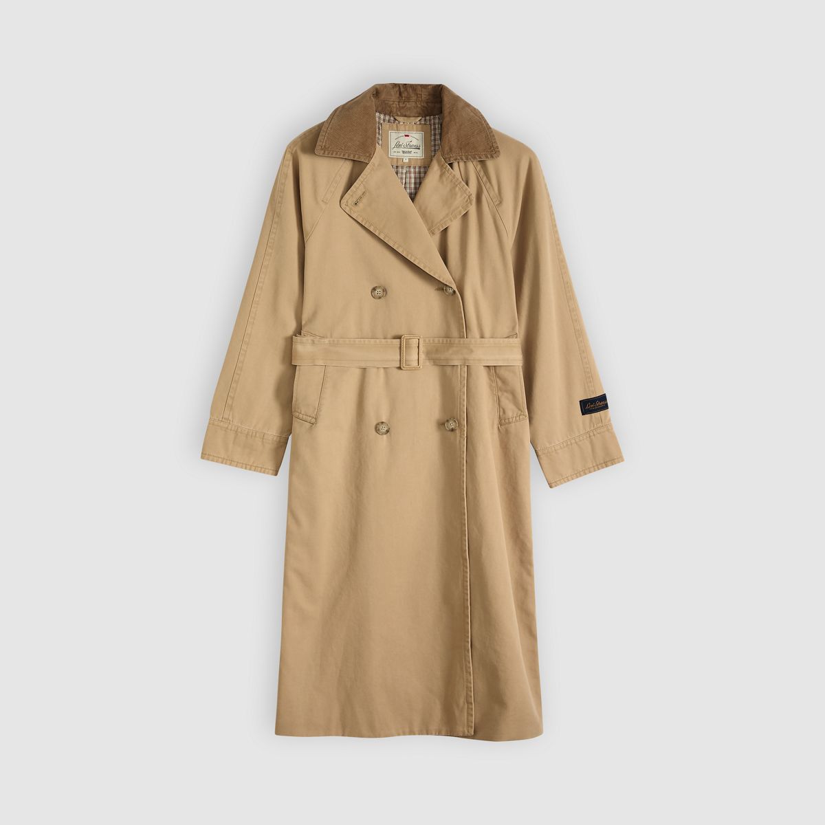 Bree Classic Long Trench Coat — Travertine - Tan