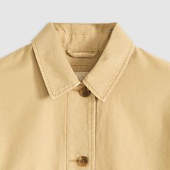 Marlowe Cropped Utility Heritage Jacket — Travertine Garment D - Tan 6