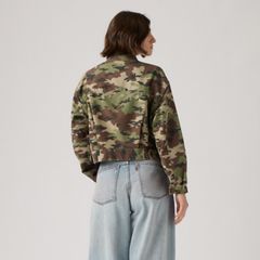 Marlowe Cropped Utility Heritage Jacket — Waller Camo V2 Cover - Green 4