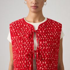Rue Liner Vest — Angela Daisy Urban R - Red 2