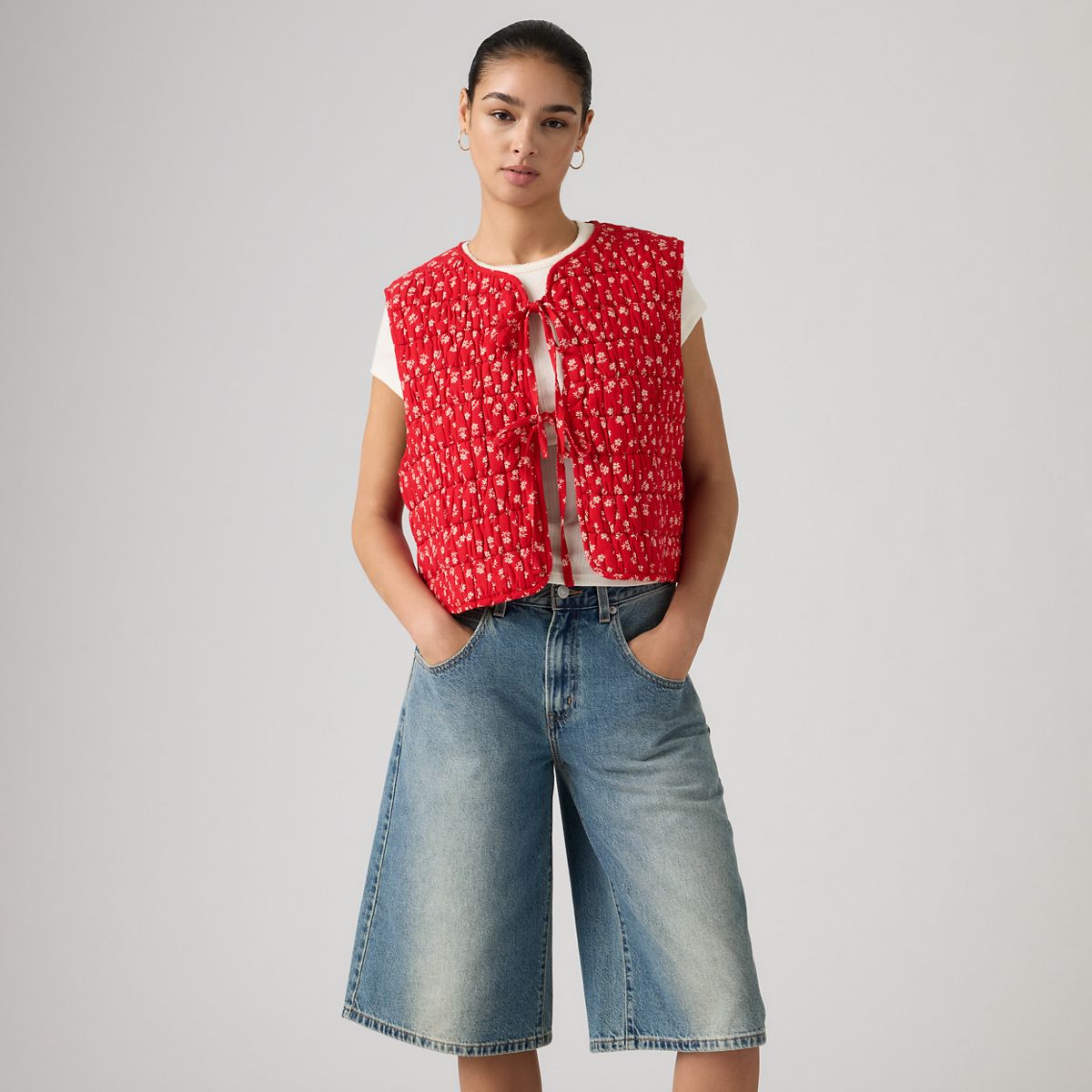 Rue Liner Vest — Angela Daisy Urban R - Red