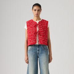 Rue Liner Vest — Angela Daisy Urban R - Red 3