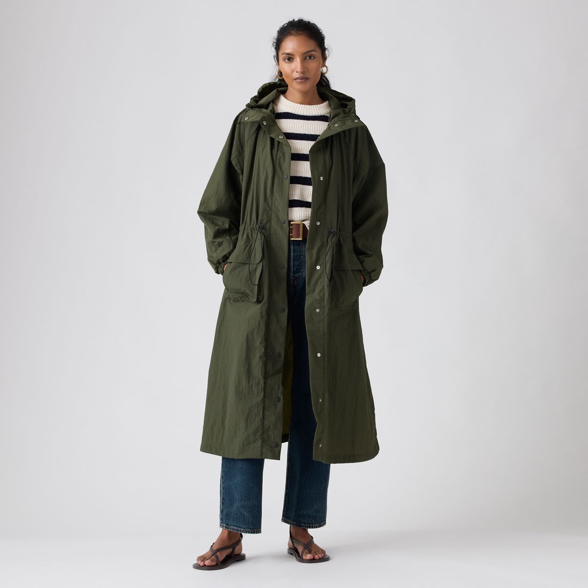 Simone Long Bubble Parka — Deep Depths - Green