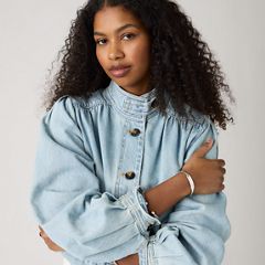 Parker Pretty Short Coat — Hello People - Medium Wash 2