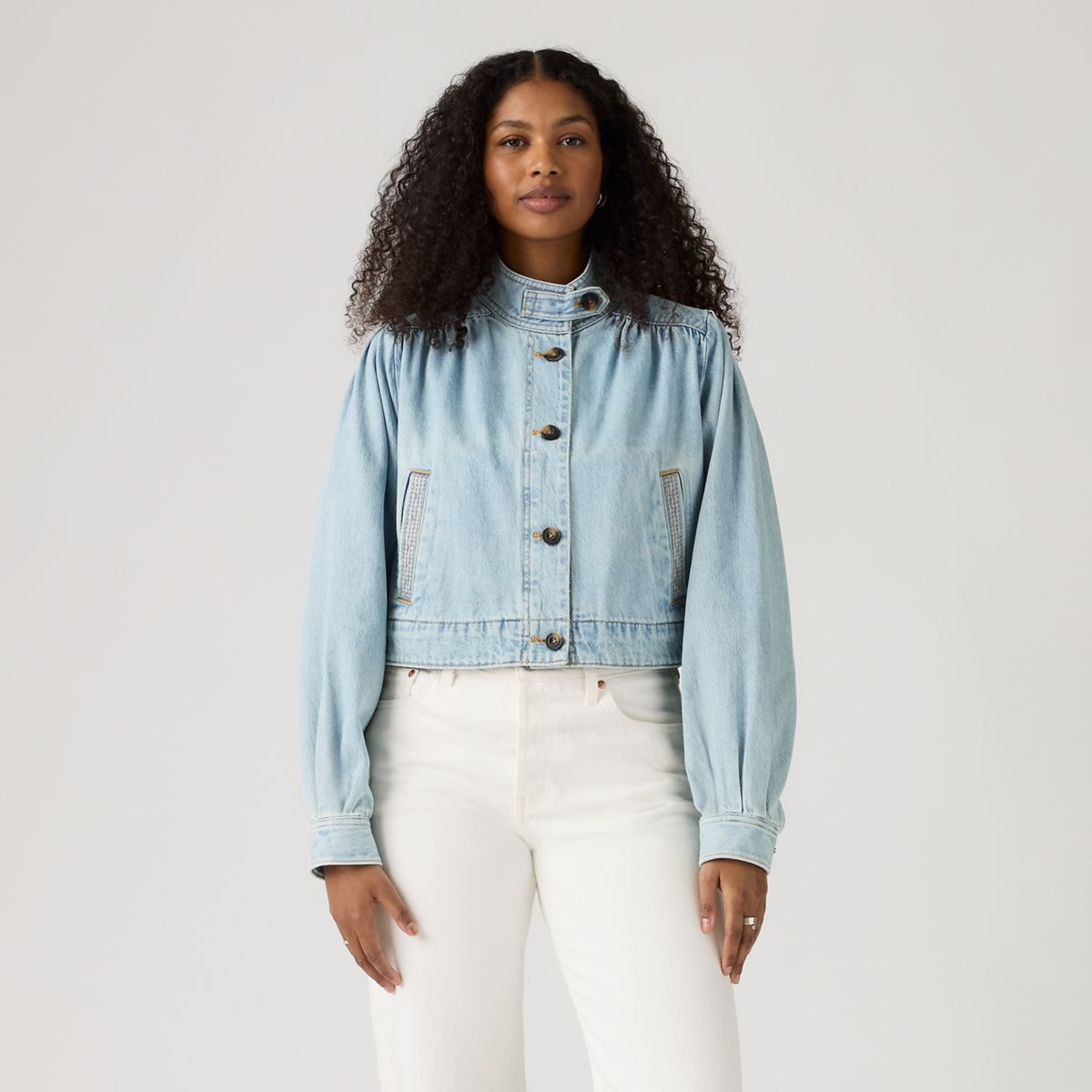 Parker Pretty Short Coat — Hello People - Medium Wash