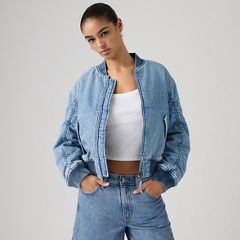 Scout Western Bomber Jacket — Good Country Days - Light Wash 1