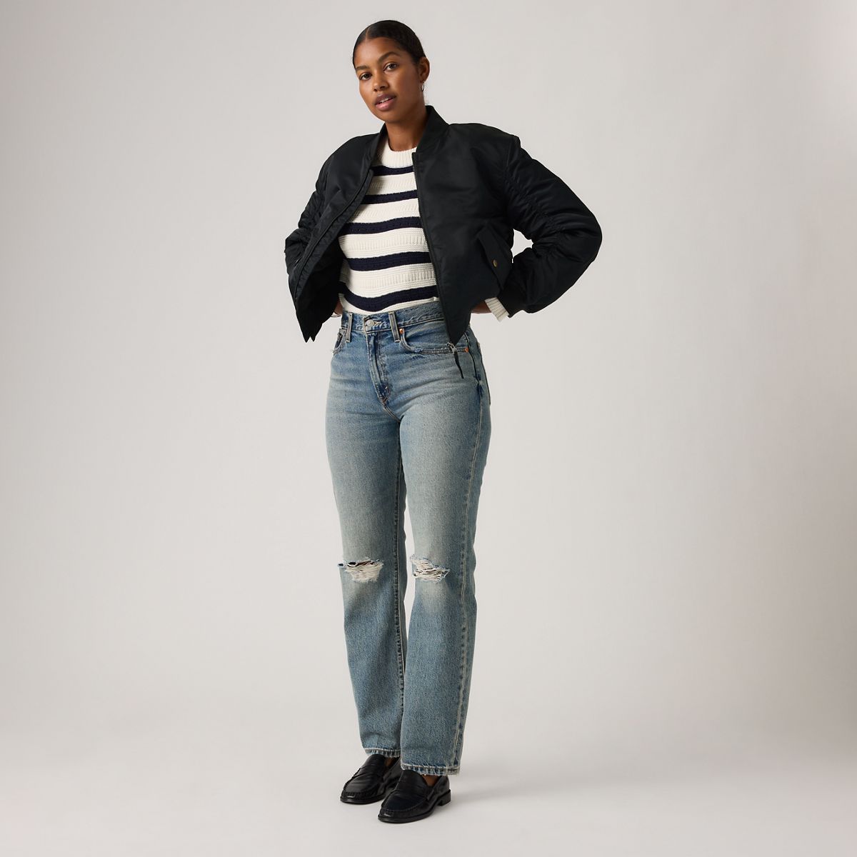 Scout Western Bomber Jacket — Anthracite Night - Black