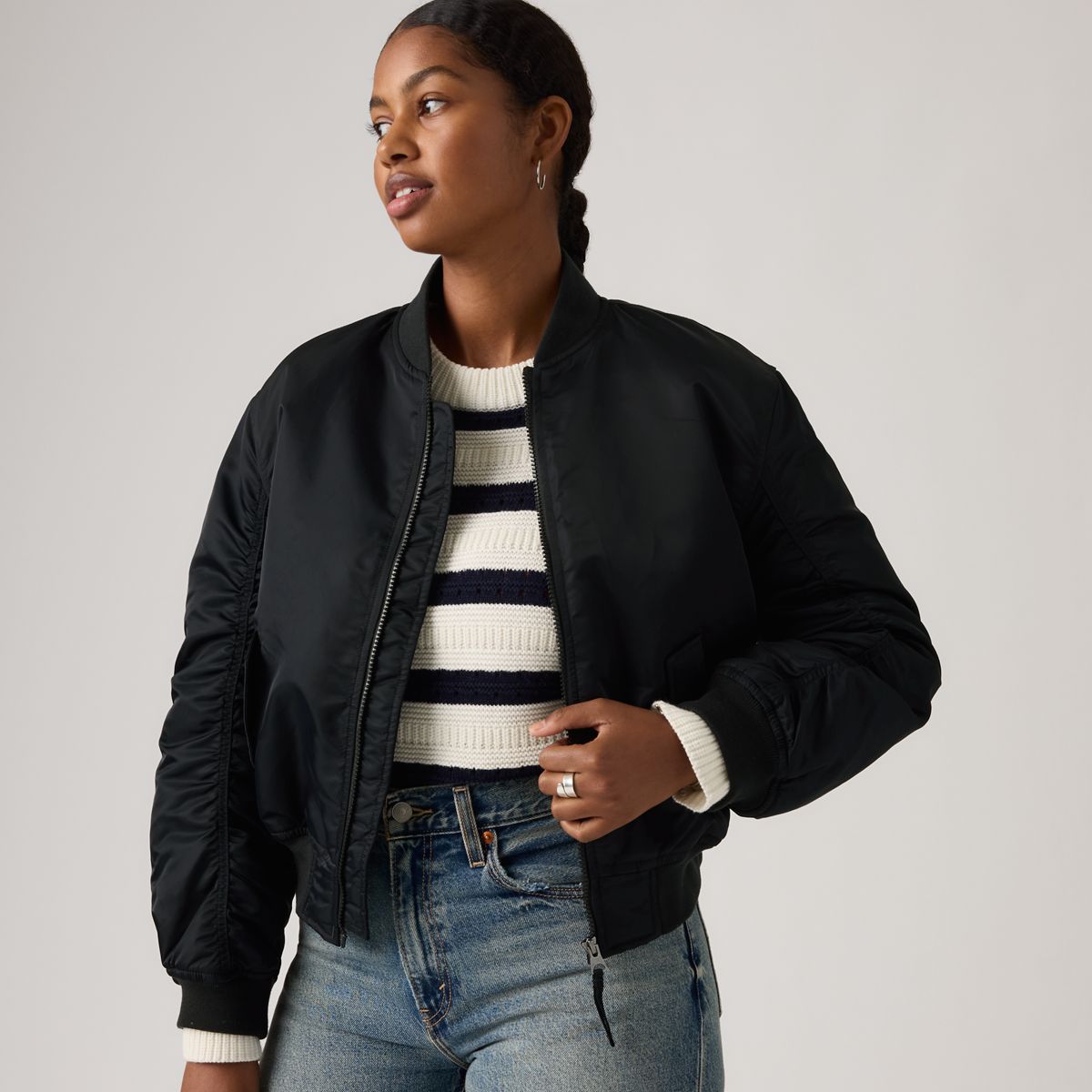 Scout Western Bomber Jacket — Anthracite Night - Black