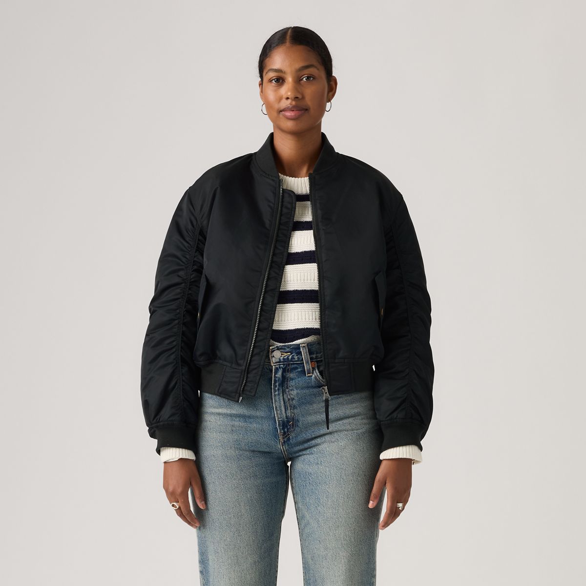 Scout Western Bomber Jacket — Anthracite Night - Black