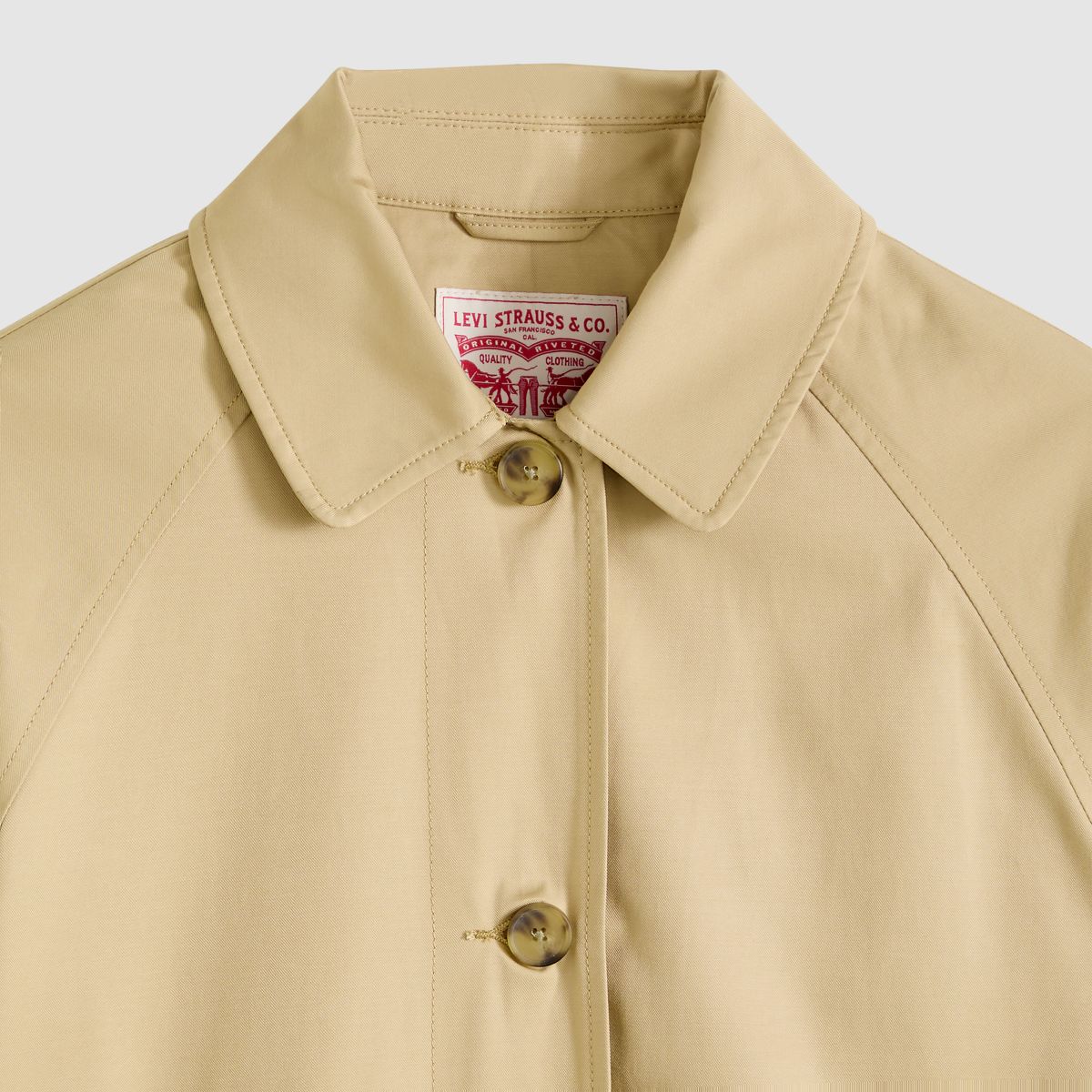 Frankie Mac Trench Coat — Travertine - Tan