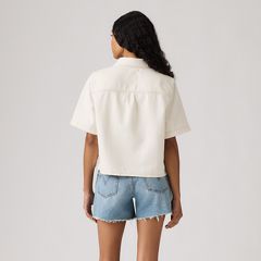 Logan Short-Sleeve Denim Shirt — Truth Slip - White 4