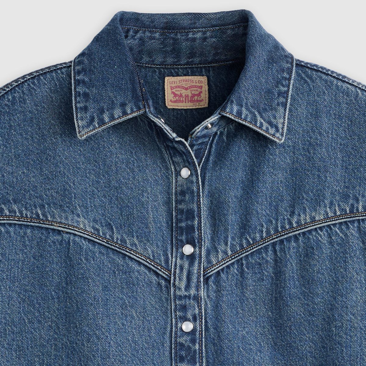 Logan Short-Sleeve Denim Shirt — Tencel Tinted Times - Blue