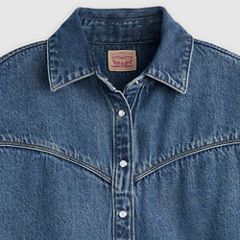 Logan Short-Sleeve Denim Shirt — Tencel Tinted Times - Blue 6