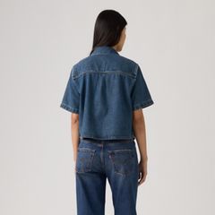 Logan Short-Sleeve Denim Shirt — Tencel Tinted Times - Blue 4