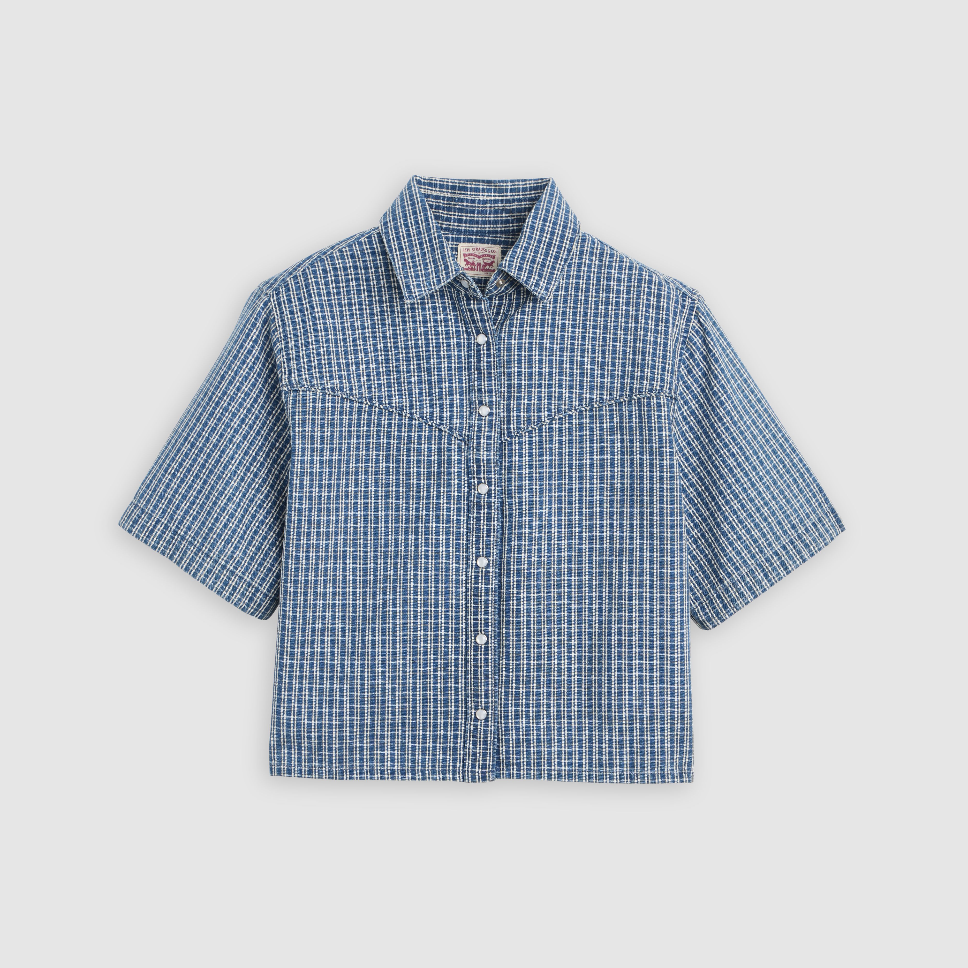 Logan Short-Sleeve Denim Shirt 5