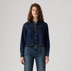 Logan Shirt — Tencel Dark Nights - Dark Wash 3