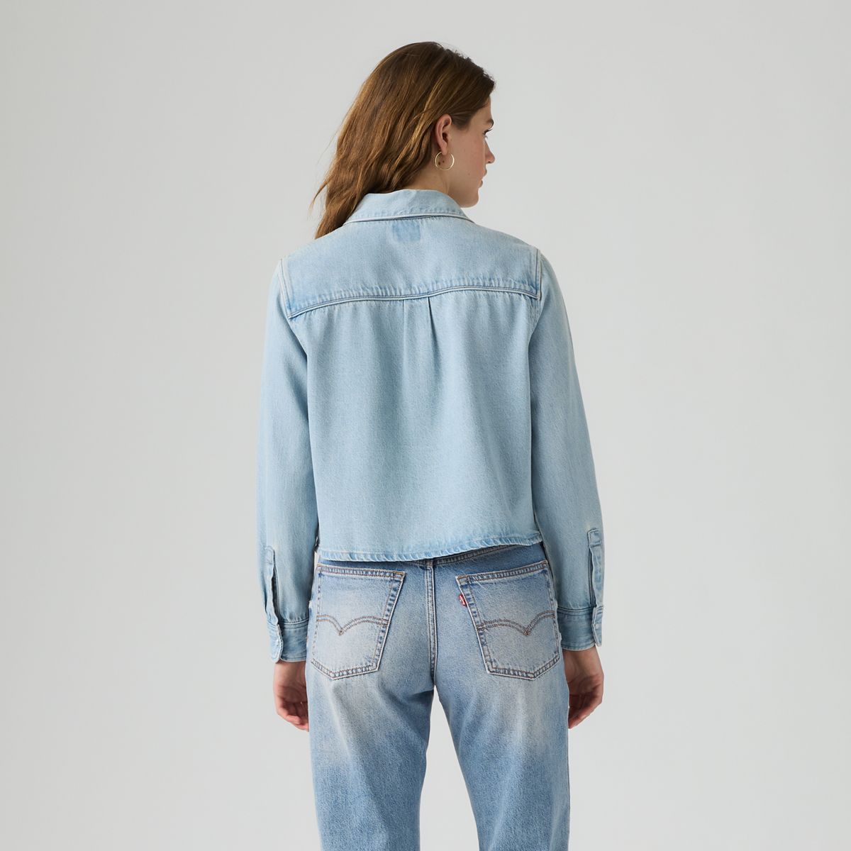 Logan Shirt — Tencel Blasted Stone Top - Light Wash