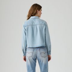 Logan Shirt — Tencel Blasted Stone Top - Light Wash 4