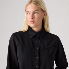 Logan Shirt — Tencel Rebel Edge Top - Black 2