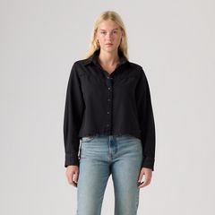 Logan Shirt — Tencel Rebel Edge Top - Black 3