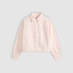 Logan Shirt — Dusty Crystal Pink Shacket - Pink 5
