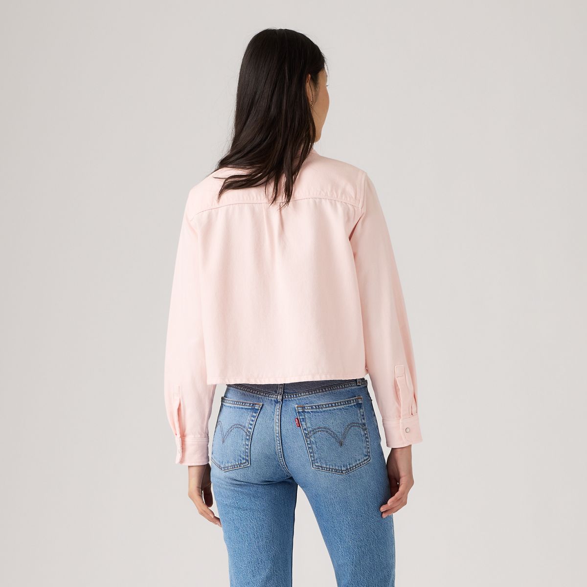 Logan Shirt — Dusty Crystal Pink Shacket - Pink