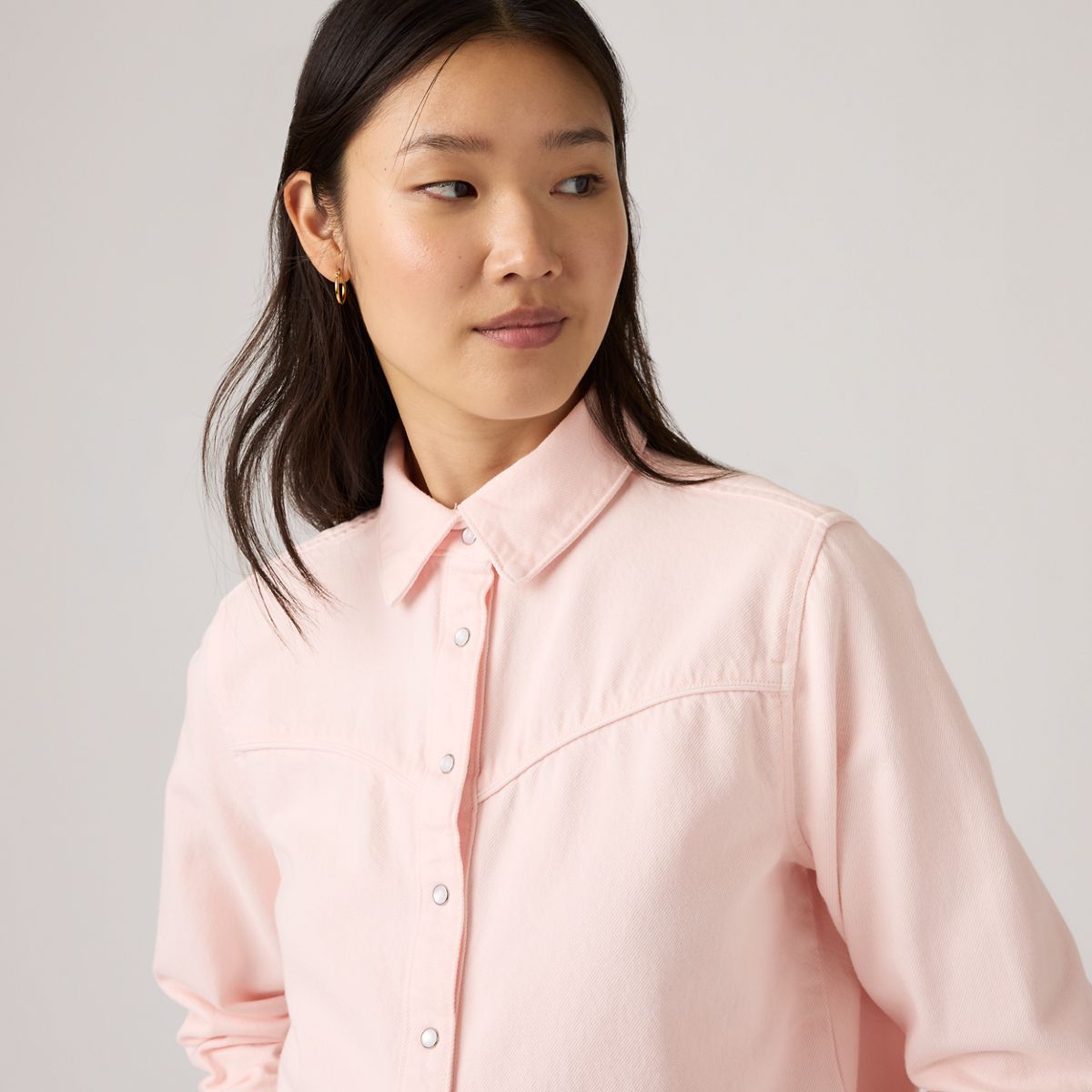 Logan Shirt — Dusty Crystal Pink Shacket - Pink