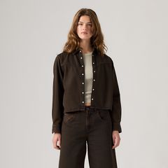 Logan Shirt — Over A Cup Top - Brown 3
