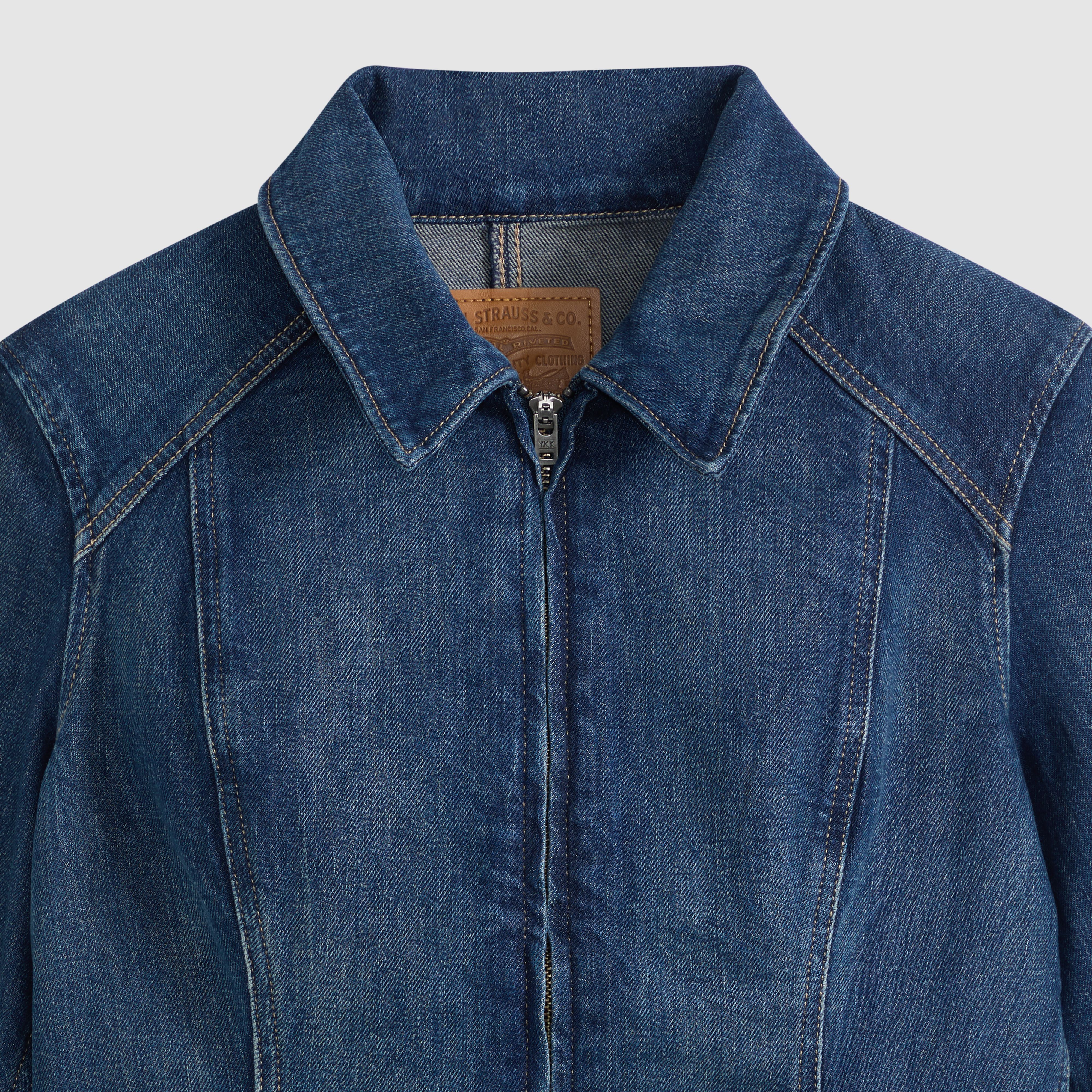 Fitted Trucker Jacke mit Stretch 6