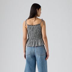 Monaco Blouse — Springtime Dobby Gin - Black 5