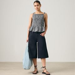 Monaco Blouse — Springtime Dobby Gin - Black 2