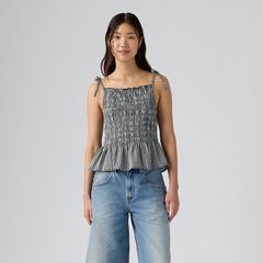 Monaco Blouse — Springtime Dobby Gin - Black 4